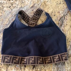 Fendi black and Brown Sports Bra
I wear a Med !